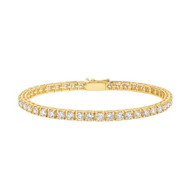 3.00ct Diamond Tennis Bracelet 18ct Square Set g